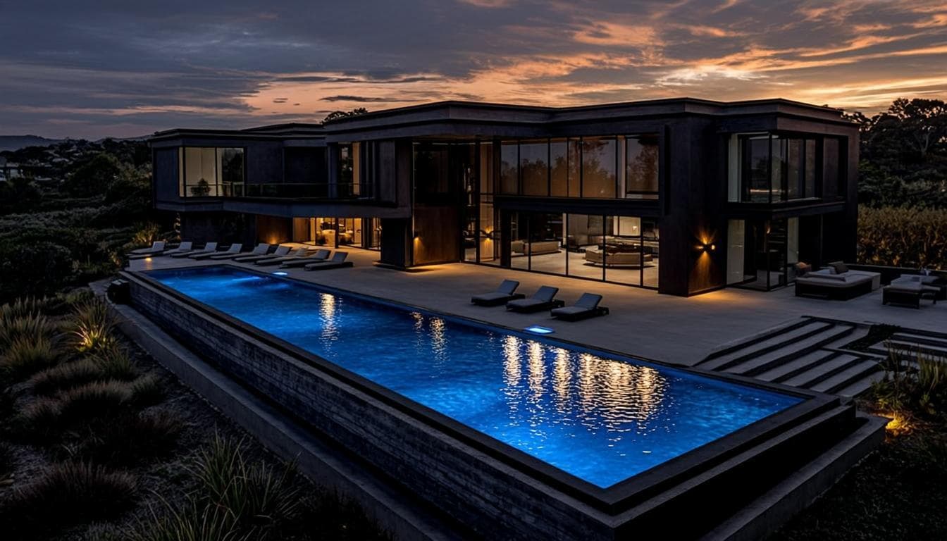 Luxury property aerial view